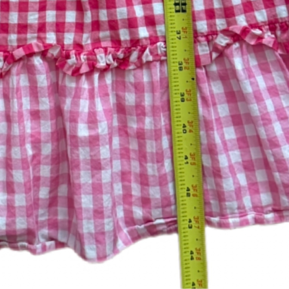 Smocked Pink Gingham Coastal Cowgirl Dress Draper James Sz Medium EUC - Picture 14 of 14